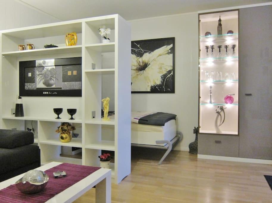 Modernes 1 Zimmer Luxusappartement Kleiner Roland Mit Parkplatz Und Balkon In Bremen Naehe Zentrum Dış mekan fotoğraf
